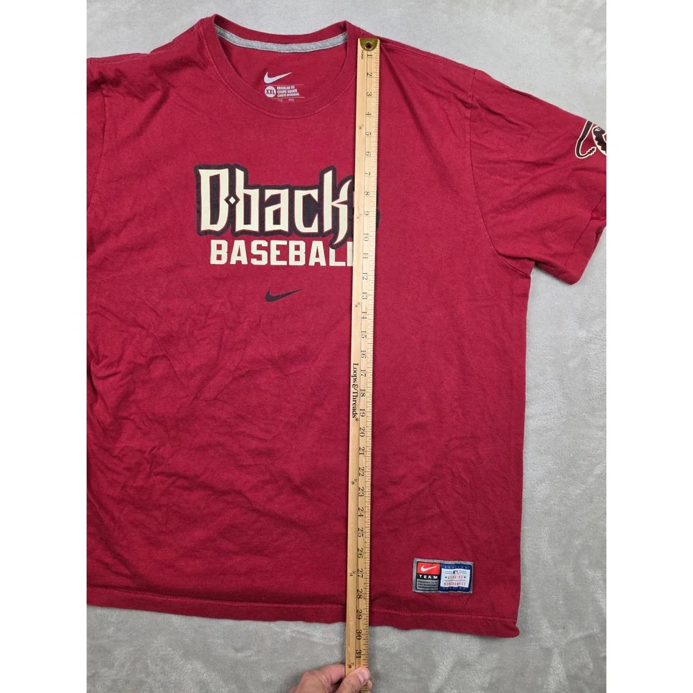 Nike Arizona Diamondbacks T-Shirt Mens XXL Red Dbacks Baseball MLB Graphic Y2K